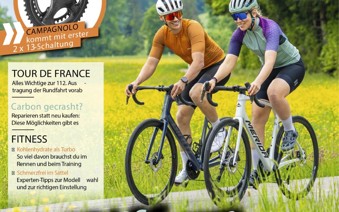 NIJO Components ist als Partner für professionelle Carbon-Rahmenreparaturen und Carbon-Prüfungen im Roadbike Magazin 07/2025 im Interview.
